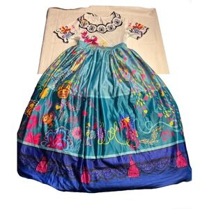 Halloween Costume Girls Princess Light Up Dress Multicolored Size 5Y-6Y w/ Purse